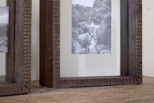 Indu Standing Mango Wood Frame - Dark Ash