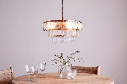 Recycled Glass Chandelier Home Decor