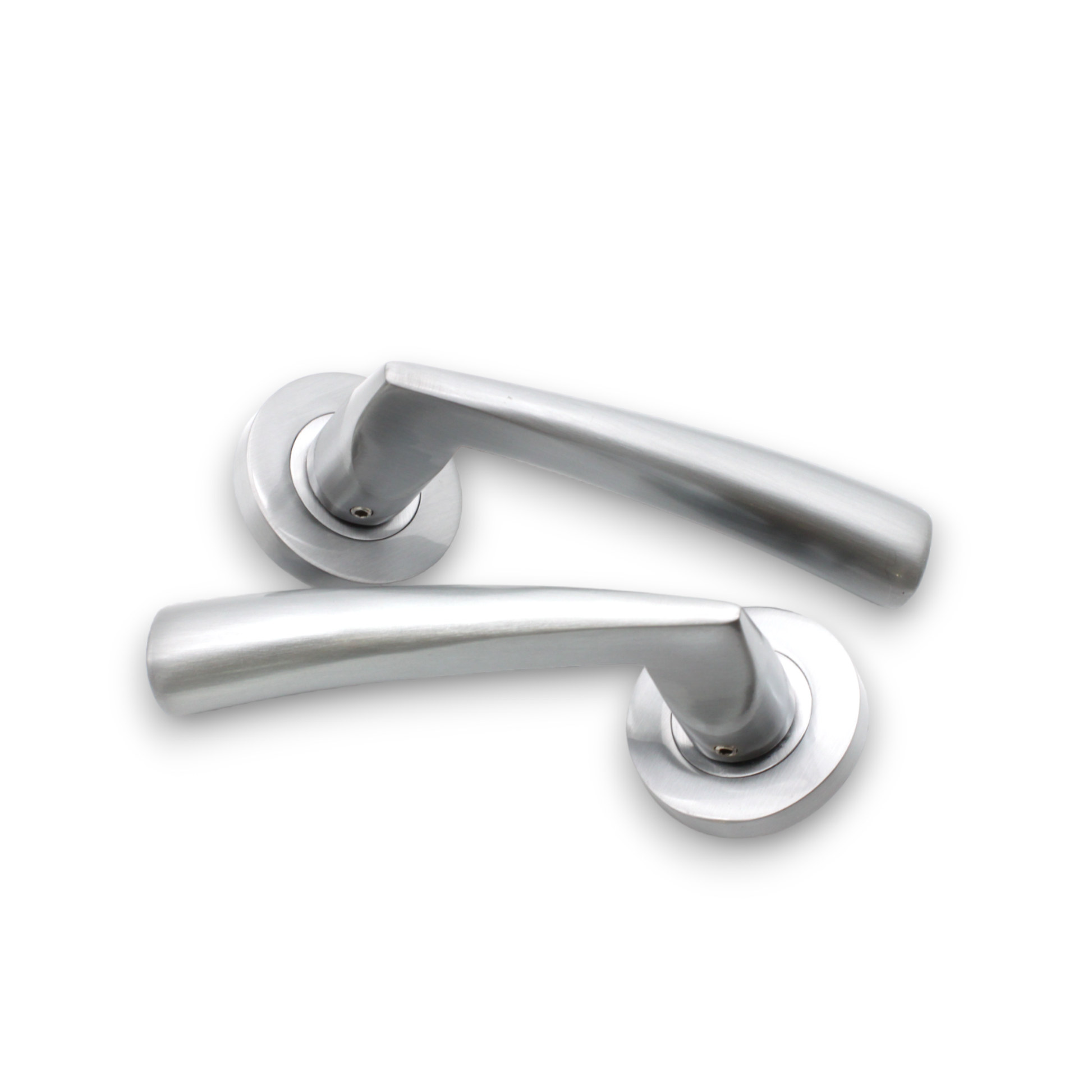 Satin Chrome Lever Door Handle Home Decor  