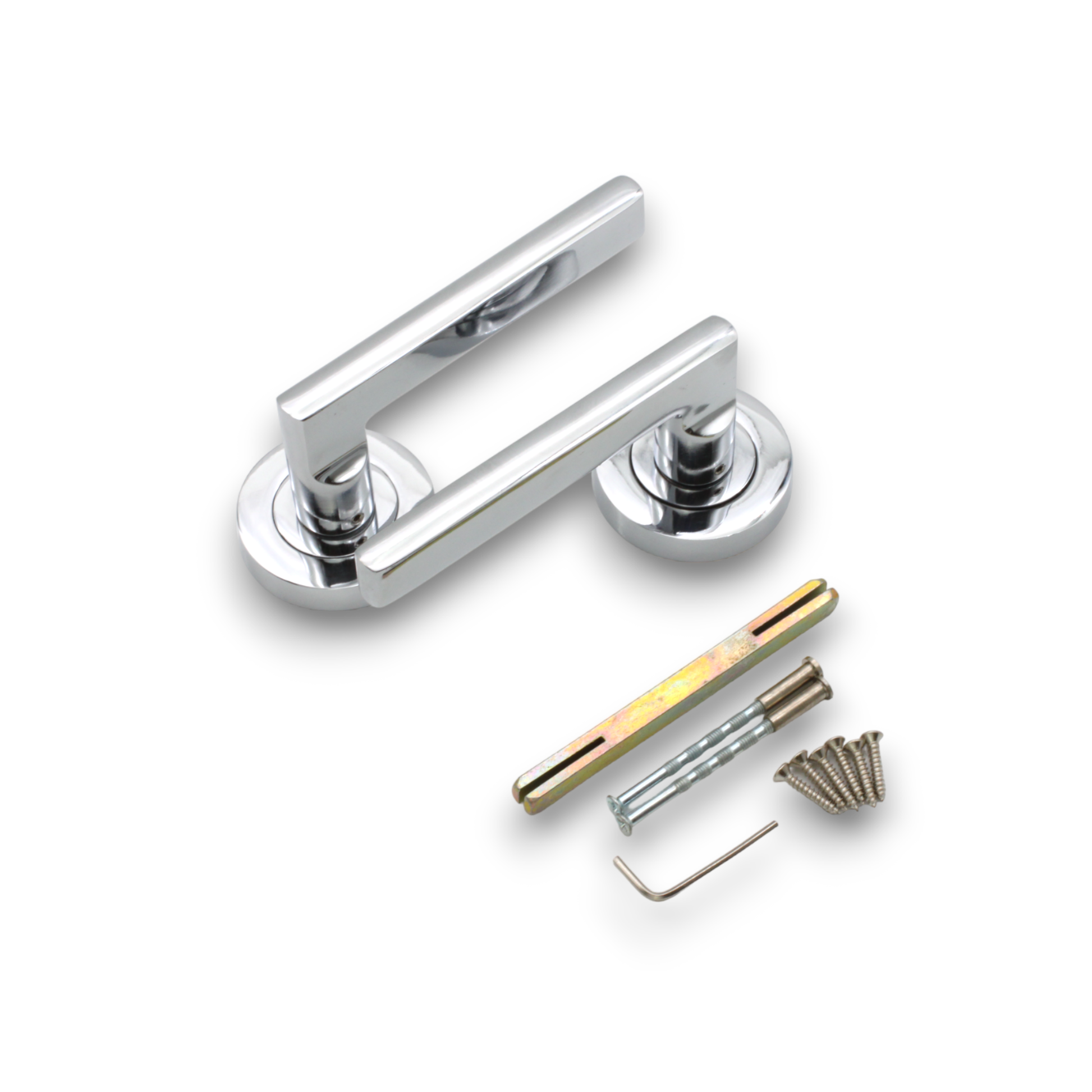 Polished Chrome Lever Door Handle Home Decor