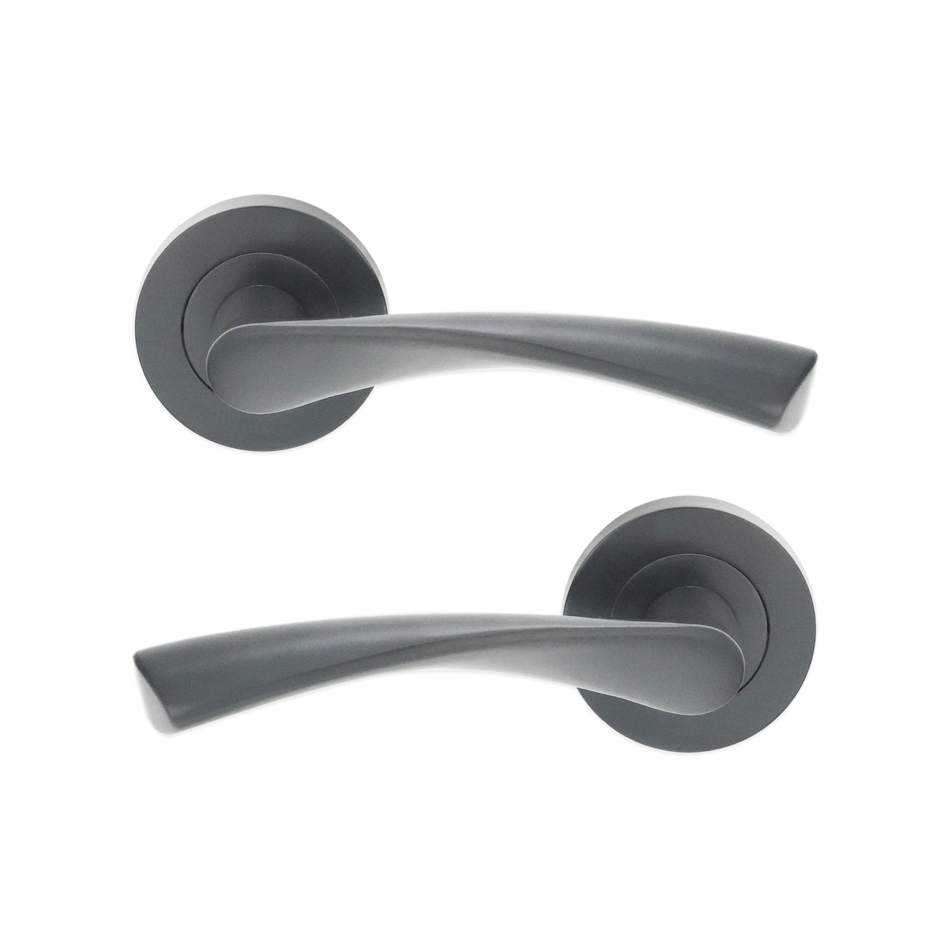 Gun Metal Grey Lever Door Handle Home Decor 