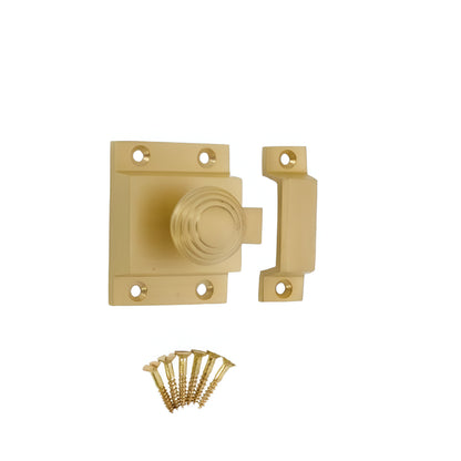 Beehive Cupboard Catch Satin Brass
