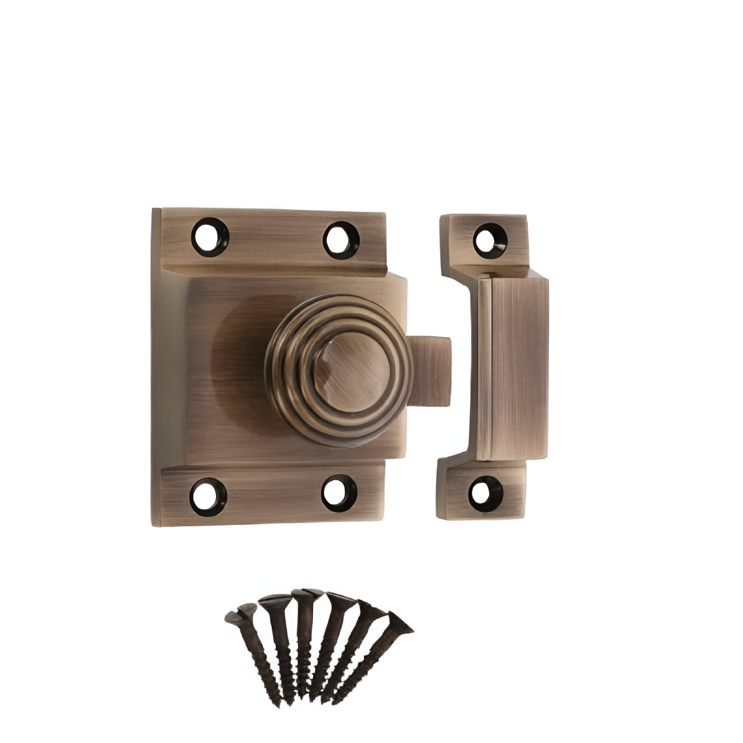 Beehive Cupboard Catch Antique Brass