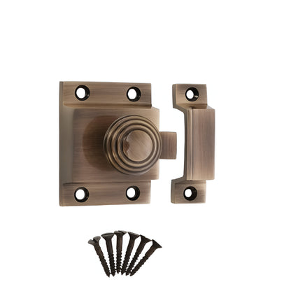 Beehive Cupboard Catch Antique Brass