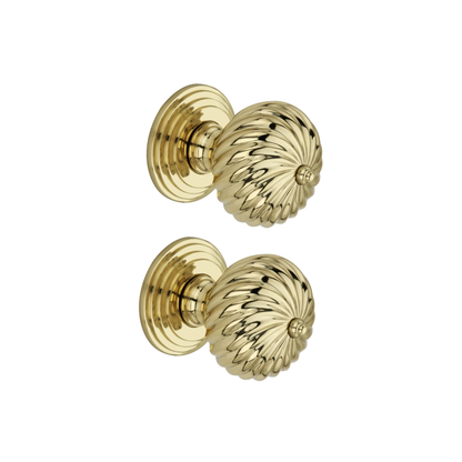 Burcot Mortice Door Knob Polished Brass Home Decor