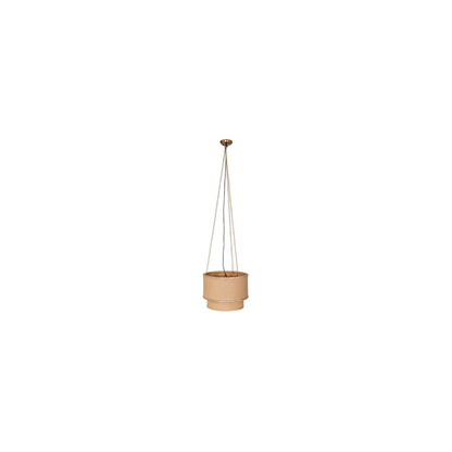 Darat Mango Wood & Jute Pendant - Natural