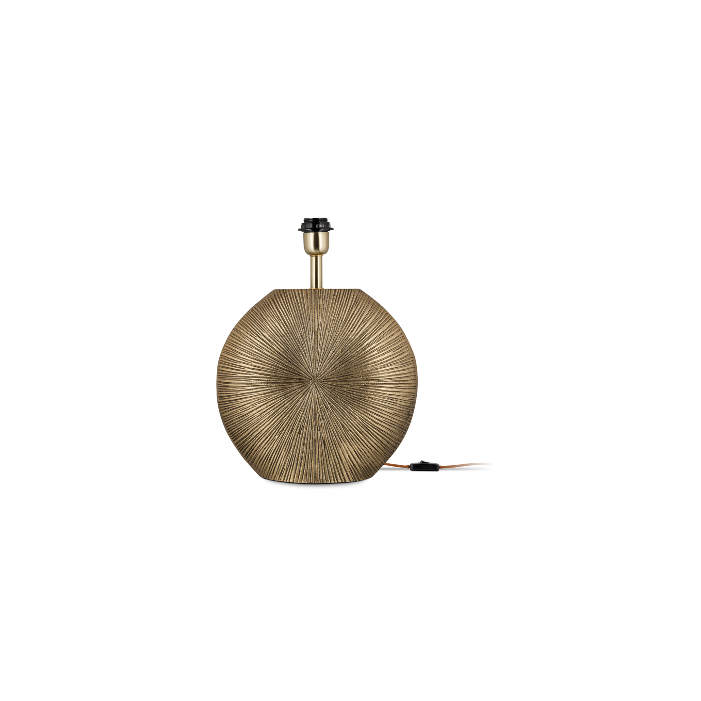 Ramvas Etched Table Lamp - Antique Brass
