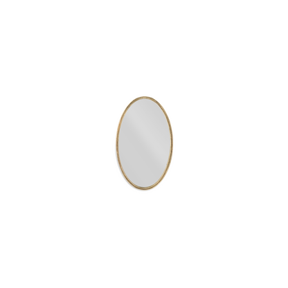 Drishti Oval Iron Mirror - Antique Black - Small