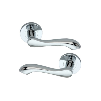 Camila Lever on Rose Polished Chrome Latch Pack