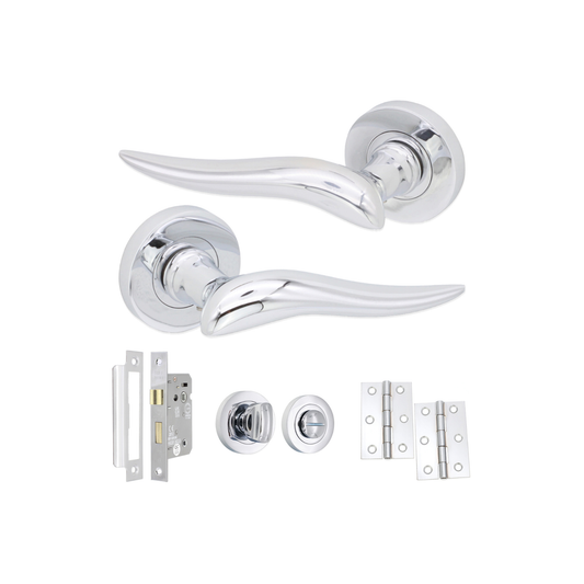 Lever Door Handle Bathroom Pack Home Decor 