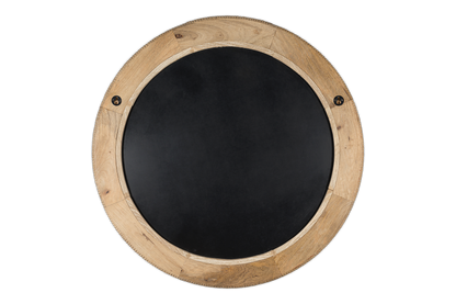 Vivan Grooved Wood Mirror - Natural