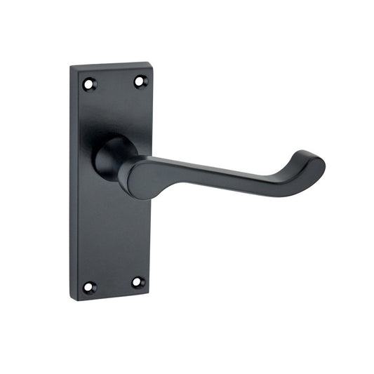 Lever on backplate door handles home decor