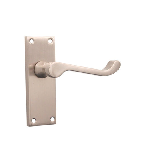 Lever on backplate door handles home decor