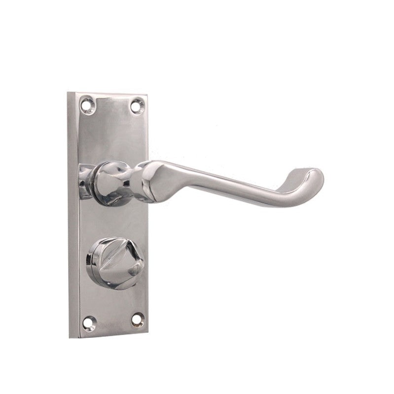 Lever on backplate door handles home decor