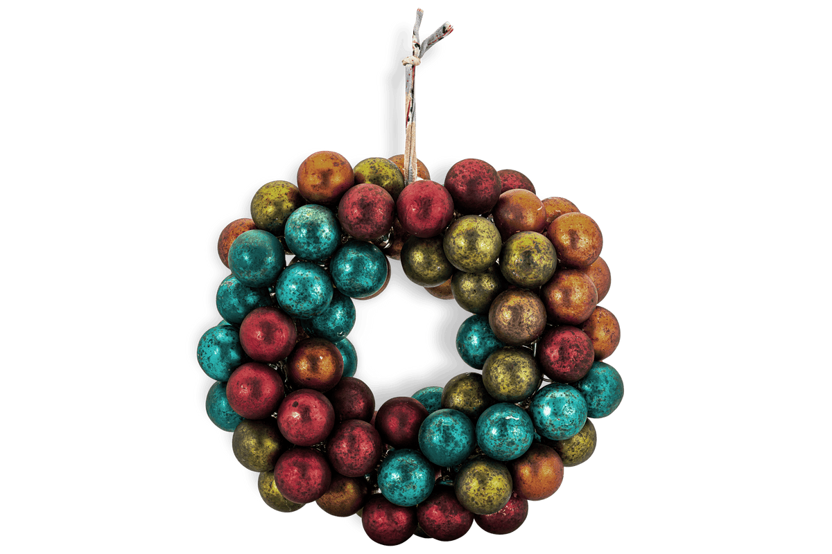Multicolor Mini Oko Bauble Wreath Home Decor