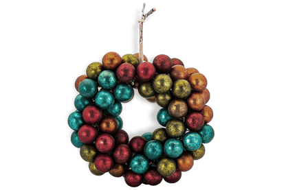 Multicolor Mini Oko Bauble Wreath Home Decor