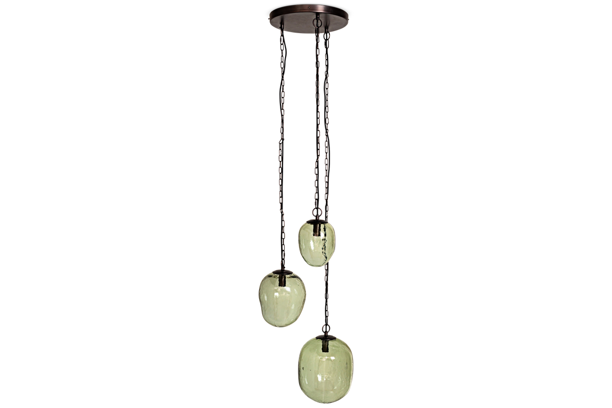 Sanvika Organic Cluster Pendant - Green