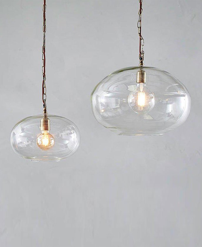 Round Glass Pendant Home Decor