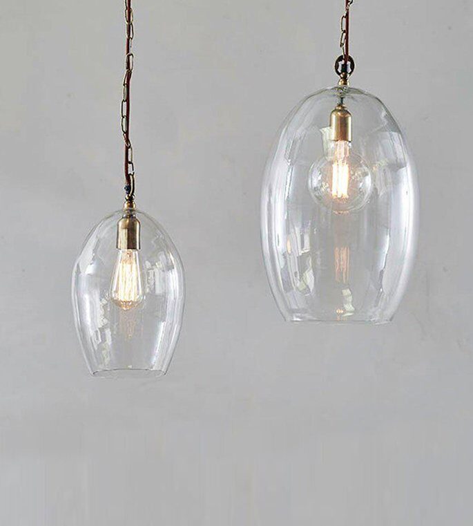 Oval Glass Pendant Home Decor