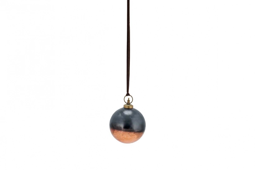 Nevasa Giant Bauble Round - Dark Smoke & Antique Copper