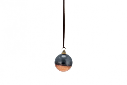 Nevasa Giant Bauble Round - Dark Smoke & Antique Copper