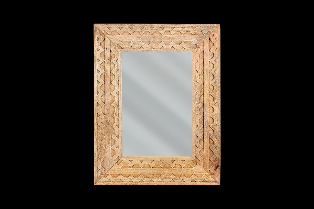 Miroir en bois de manguier Dudi
