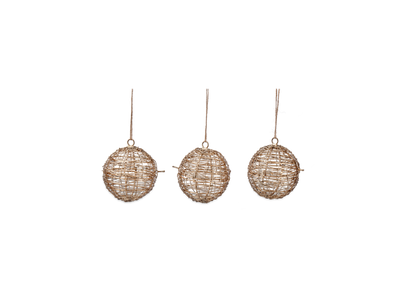 NGONI WIRE OPENING BAUBLE - SET OF 3