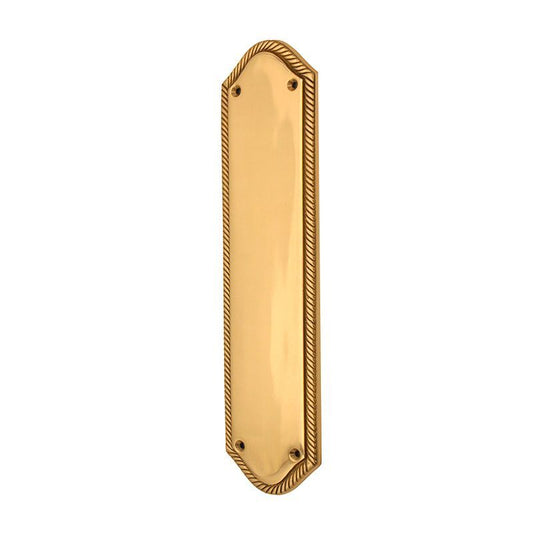 Polished Brass Georgian Finger Plate Home Decor