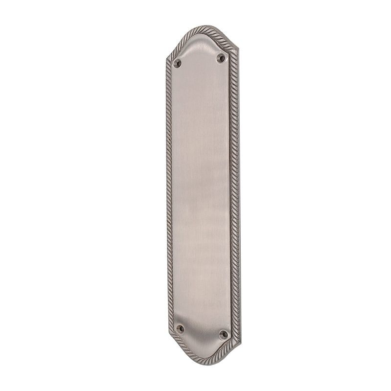 Georgian Finger Plate Satin Chrome Home Decor