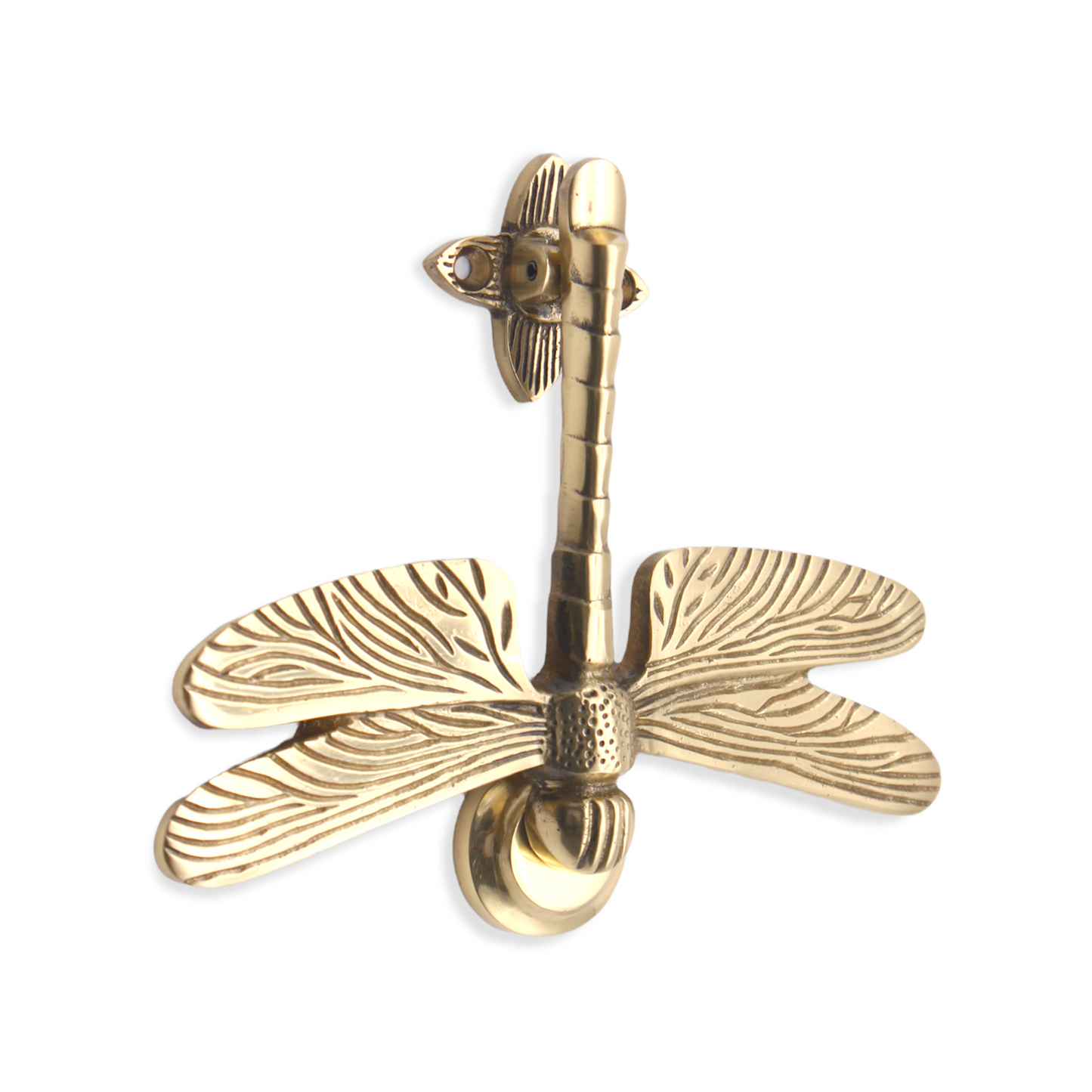 Dragonfly Door Knocker Polished Brass