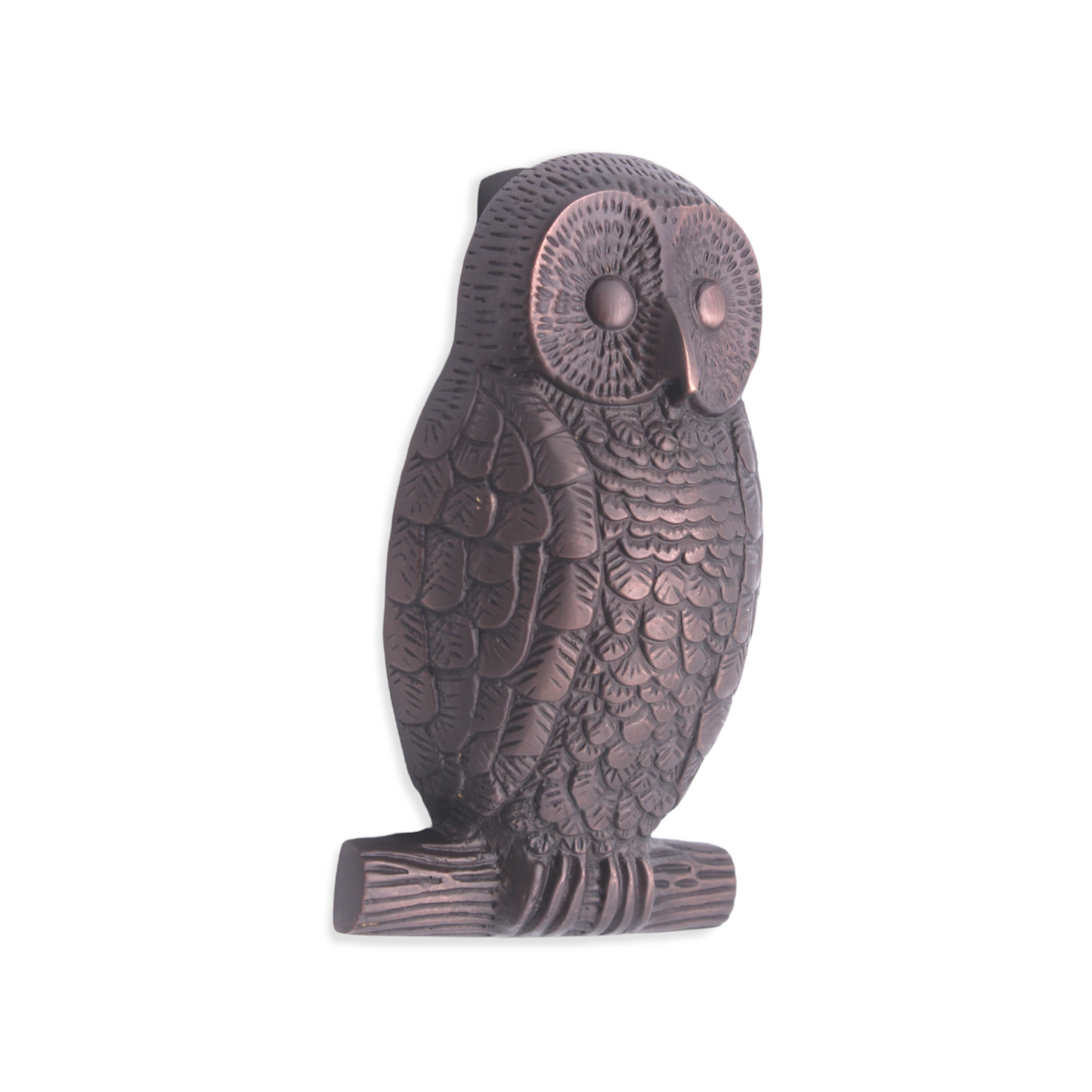 Owl Door Knocker Aged Bronze