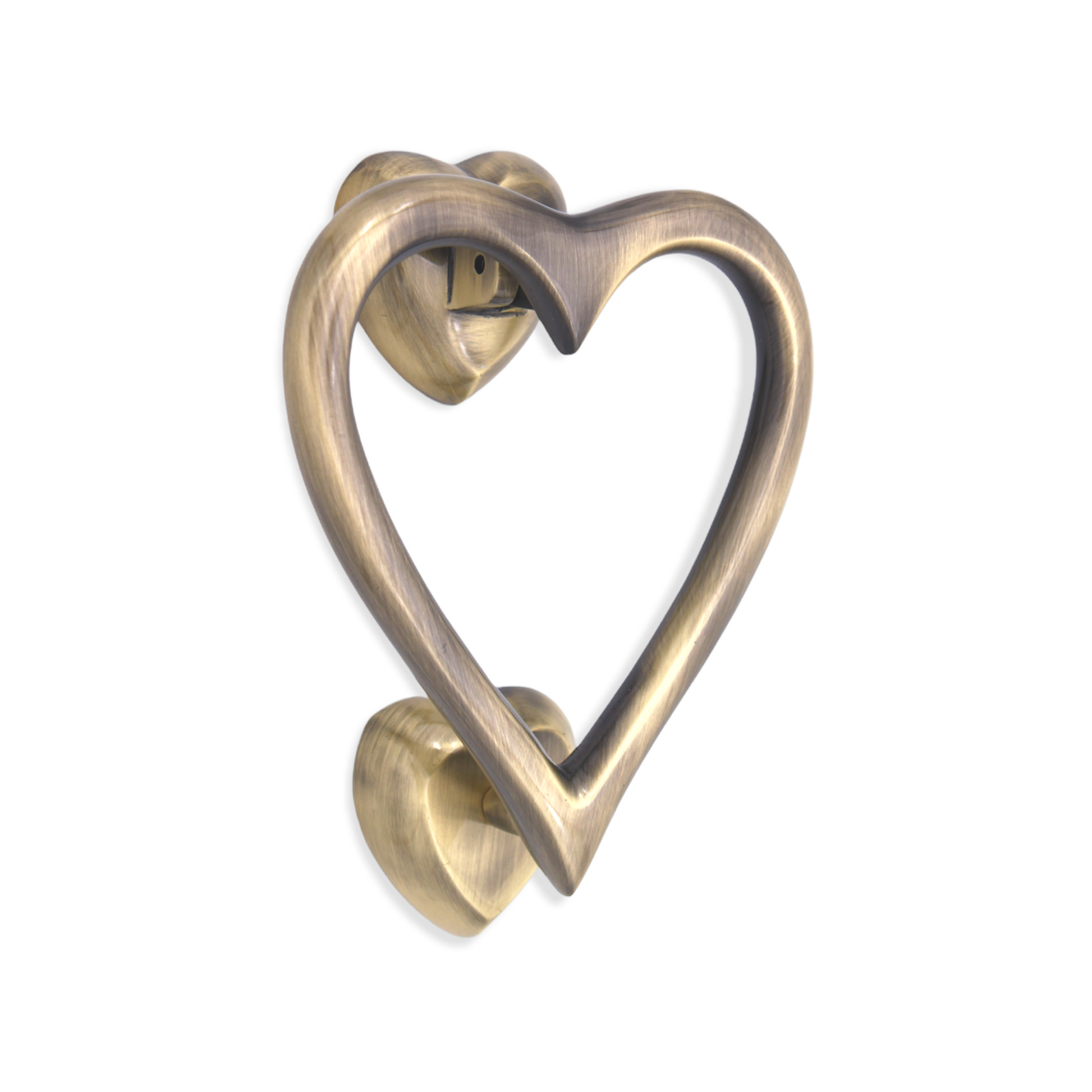 Heart Door Knocker Antique Brass Home Decor