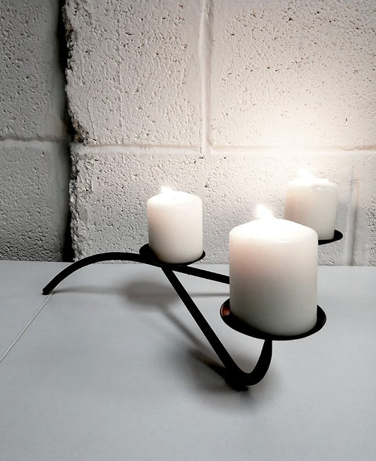 Ranke-Kerzenleuchter – Schwarzes Eisen