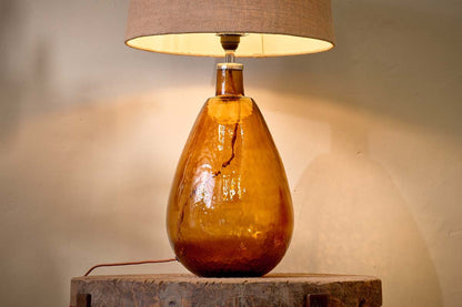 Baba Glass Lamp - Burnt Amber