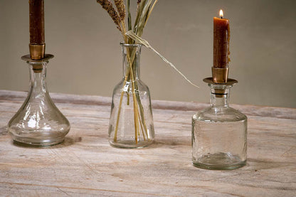 Sirsa Kerzenhalter aus Glas – klar