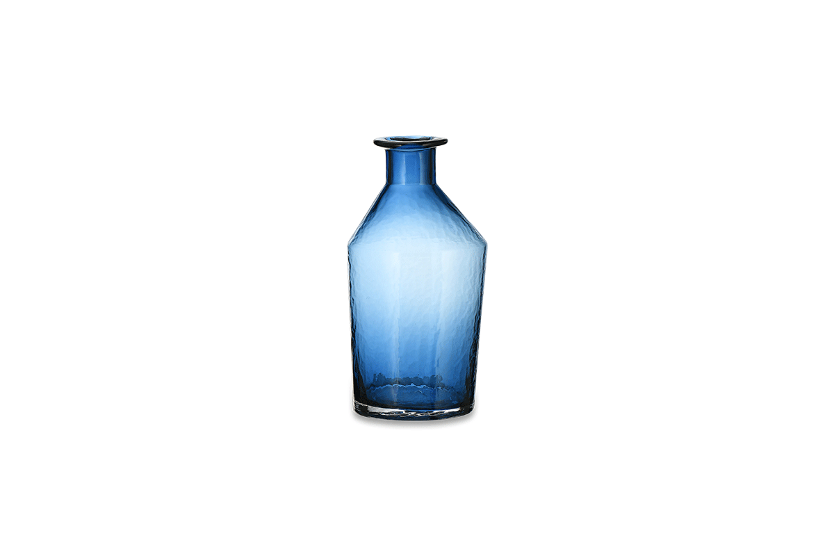 Zaani Glass Vase - INDIGO